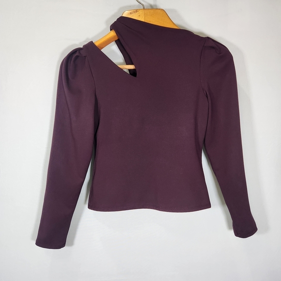 Express Burgundy  Blouse - Picture 3 of 10